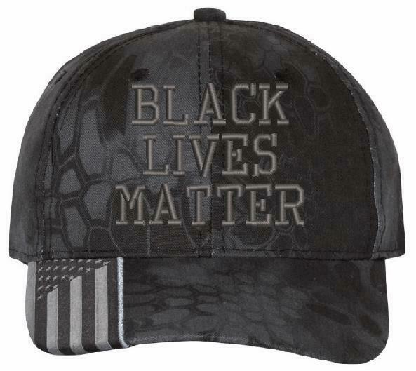 Black Lives Matter Embroidered Hat - AH-30 Adjustable or USA-300 Flag Hat