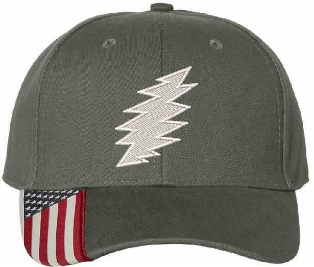 Grateful Dead SYF 'Bolt" Embroidered USA300 Adjustable Hat Various Colors