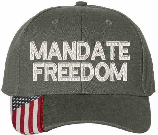 MANDATE FREEDOM HAT - Embroidered USA300 Adjustable Hat - Various Colors