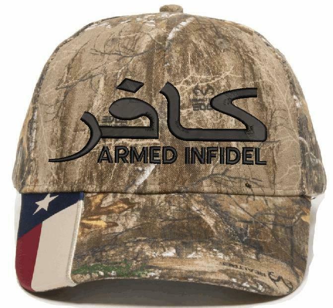 Armed Infidel Embroidered Flex fit or Adjustable Ball Cap - Various Options