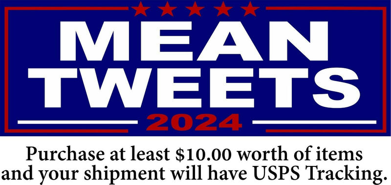 Trump 2024 Auto Magnet "Mean Tweets 2024" Automotive Magnet Various Sizes