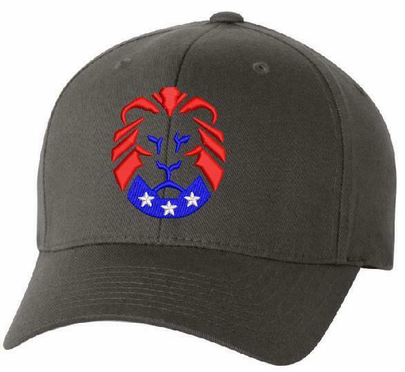 The Patriot Party Lion Flex Fit 6277 Embroidered Low Profile Hat-Various Colors