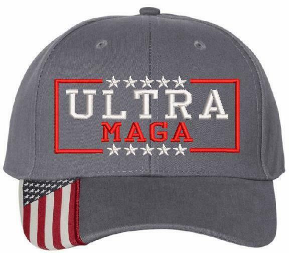 Ultra MAGA 2024 Trump Hat - Adjustable Embroidered Hat - Free Shipping