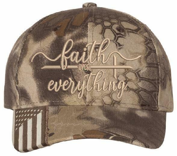 Faith over Everything Hat Embroidered Adjustable Hat CWF305