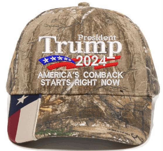 TRUMP 2024 Hat "America's comeback starts right now" Adjustable Embroidered Hat