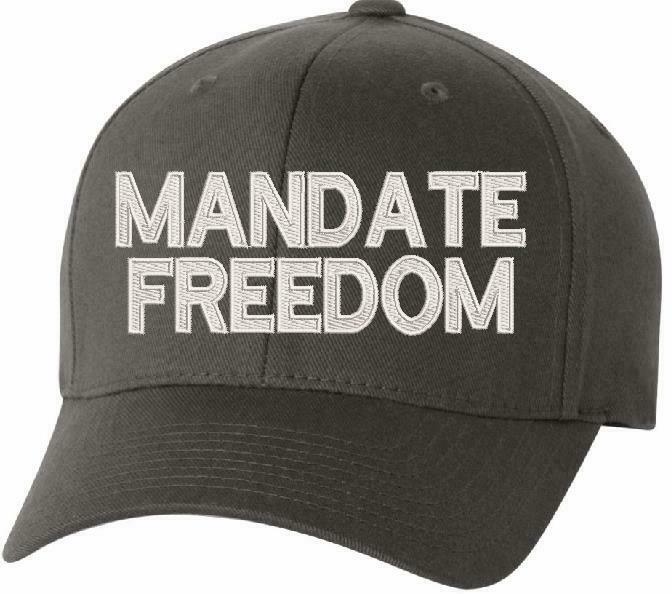 MANDATE FREEDOM Embroidered Flex Fit 6277/6477 Hat - Various sizes and Colors