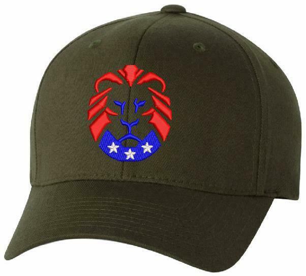 The Patriot Party Lion Flex Fit 6277 Embroidered Hat & WE THE PEOPLE on back