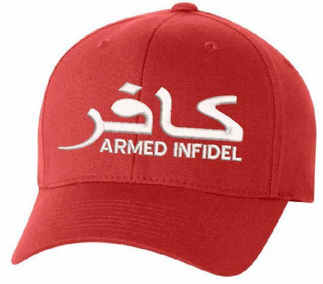 Armed Infidel Embroidered Flex fit or Adjustable Ball Cap - Various Options