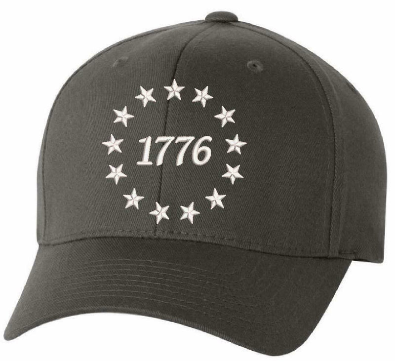 1776 Stars Embroidered FLEX FIT Hat - Declaration of Independence Hat - Various