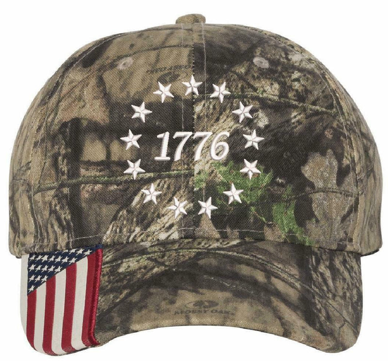 1776 Stars Embroidered CWF035 Camo Hat Choices - Declaration of Independence Hat