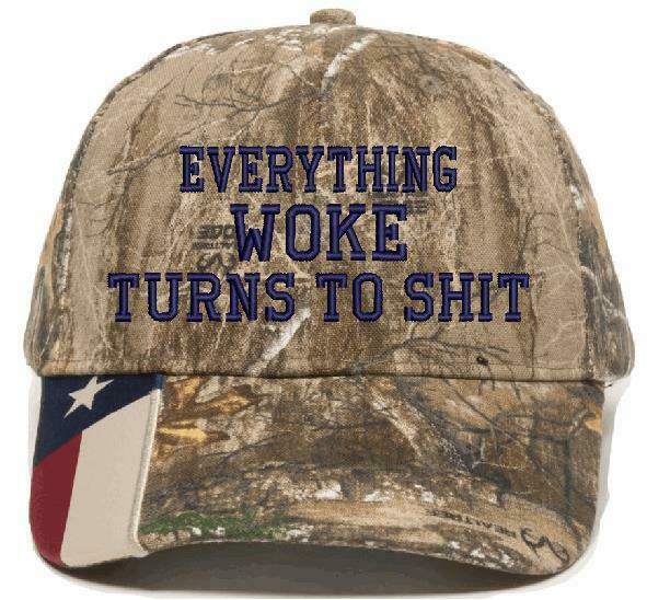 Everything Woke Turns Turns to sh*t Embroidered USA300 Adjustable Hat