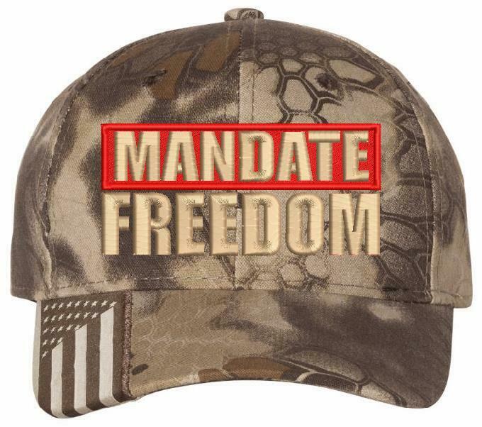 Mandate Freedom Hat - Embroidered USA300 Adjustable Hat and 112 Hat Red White