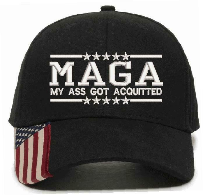 Trump Hat - MAGA My Ass Got Acquitted Embroidered Adjustable Ball Cap TRUMP HAT