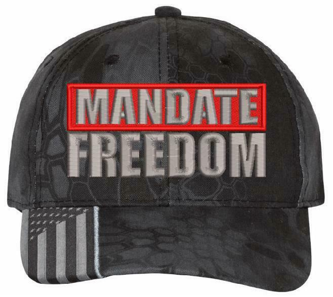 Mandate Freedom Hat - Embroidered USA300 Adjustable Hat and 112 Hat Red White