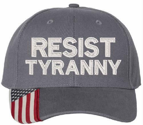 Resist Tyranny Embroidered Hat - USA300 Style Adjustable Hats - Various Colors