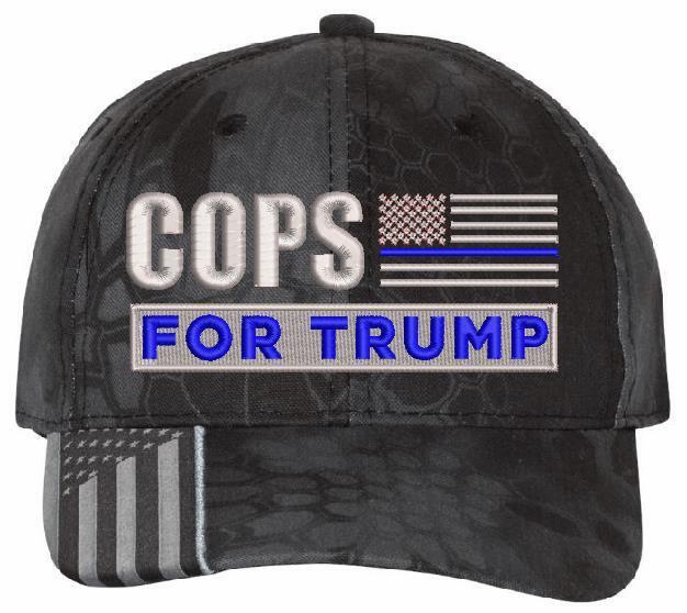 Trump Hat Cops for Trump Embroidered Adjustable Hat USA300 Cops for Trump Hat