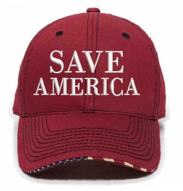 SAVE AMERICA HAT - Trump 2024 Embroidered Make America Great Hat - Trump 2024