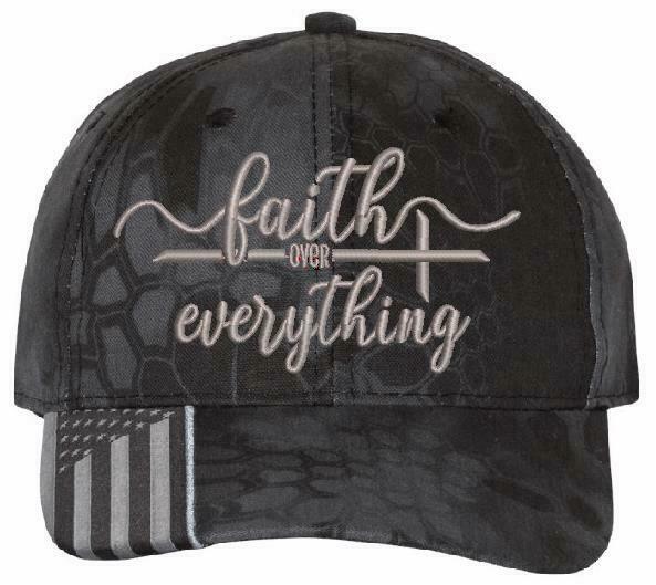 Faith over Everything Hat Embroidered Adjustable Hat CWF305