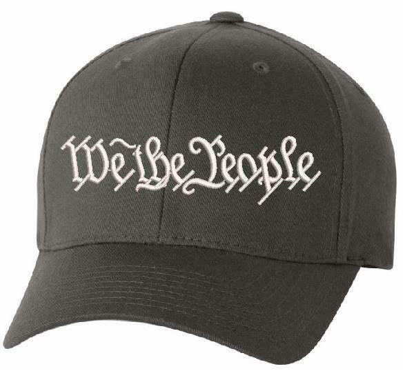 We The People Hat Flex Fit 6277 Embroidered Low Profile Hat WITH BACK DESIGN