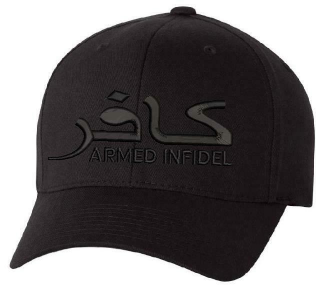 Armed Infidel Embroidered Flex fit or Adjustable Ball Cap - Various Options