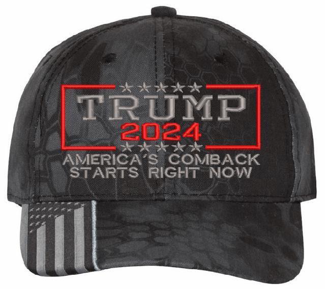 TRUMP 2024 Hat "America's comeback starts right now Stars" Adjustable Hat Trump