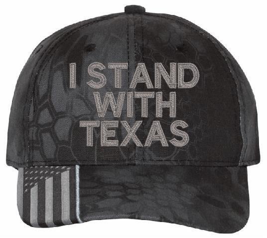 Stand with Texas Embroidered Adjustable/Flex Fit Hat USA300 or Flex Fit