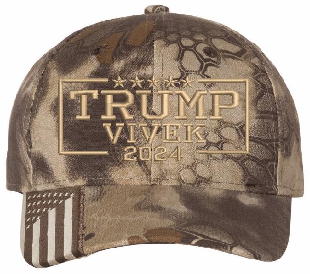 Trump Vivek 2024 Embroidered Adjustable/Flex Fit Hat