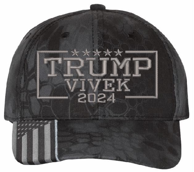 Trump Vivek 2024 Embroidered Adjustable/Flex Fit Hat