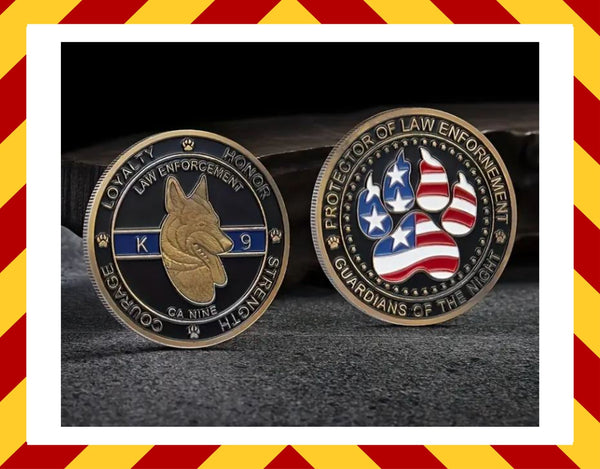 Law Enforcement K9 Challenge Coin (IN STOCK)