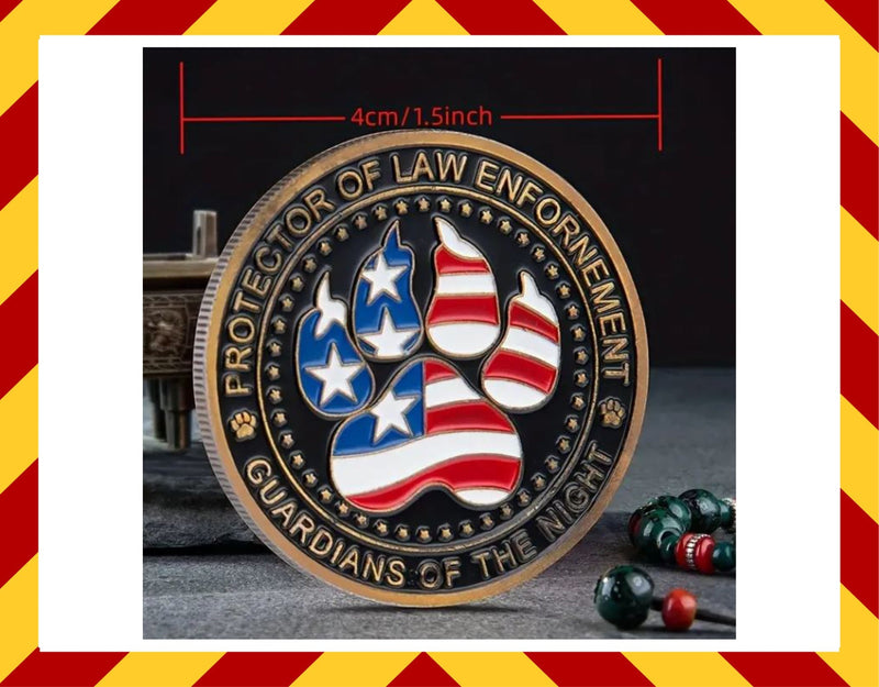 Law Enforcement K9 Challenge Coin (IN STOCK)